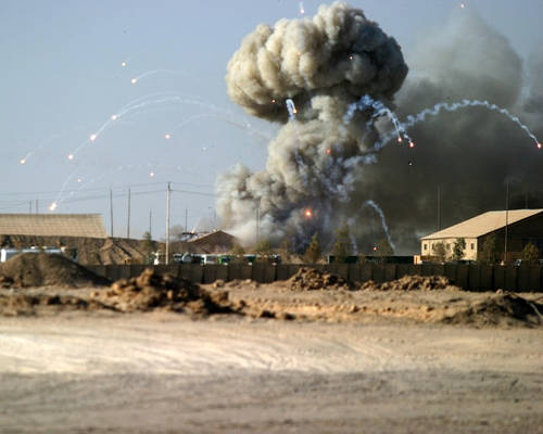 Ammo dump hit in Fallujah