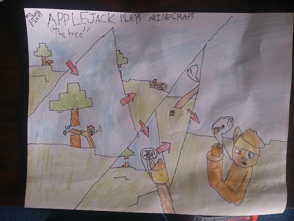 Peperjack Minecraft Applejack plays Minecraft - A traditional comic by InvertedSlime on ...