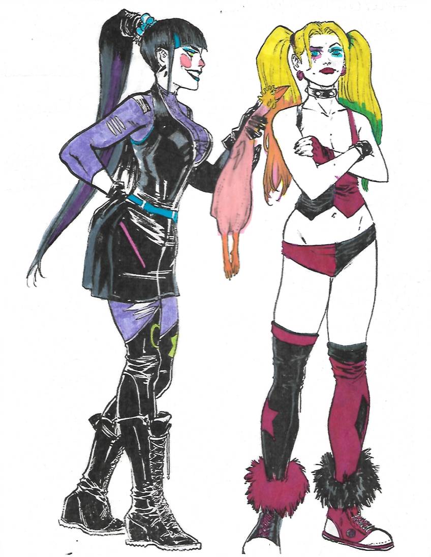 Harley Quinn and Punchline by AnimeMookie on DeviantArt