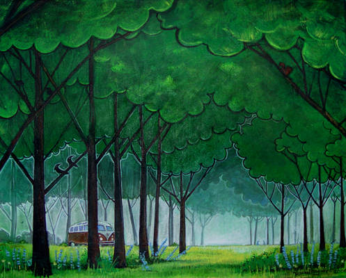 Forest painting