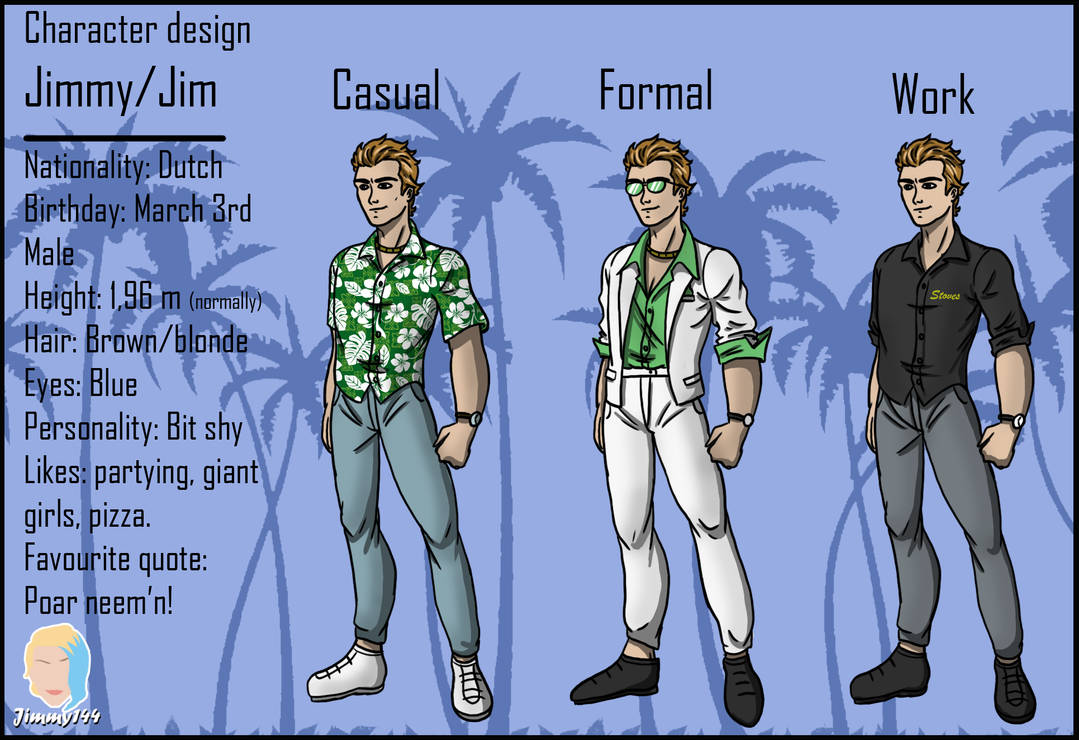 Jimmy character sheet by jimmy144 on DeviantArt