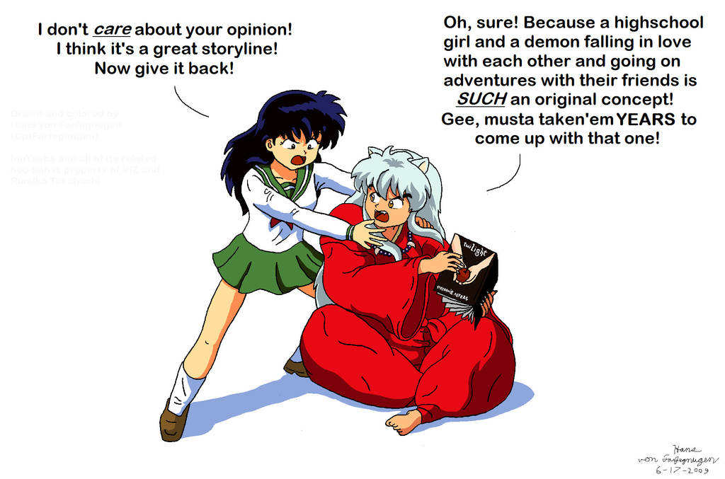 InuYasha vs. Twilight by CptFarfegnugen