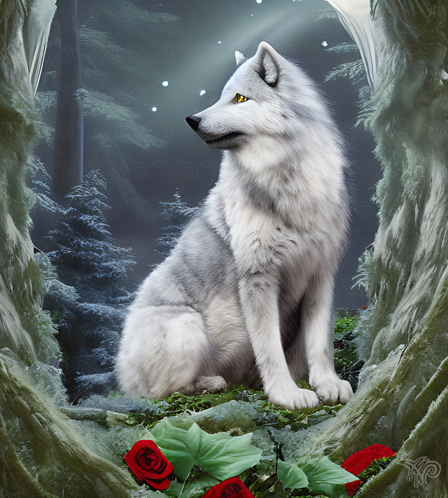 White Wolf of the Moon 2 by EvergreenWolf001 on DeviantArt White Wolf of the Moon 2 by EvergreenWolf001 on DeviantArt