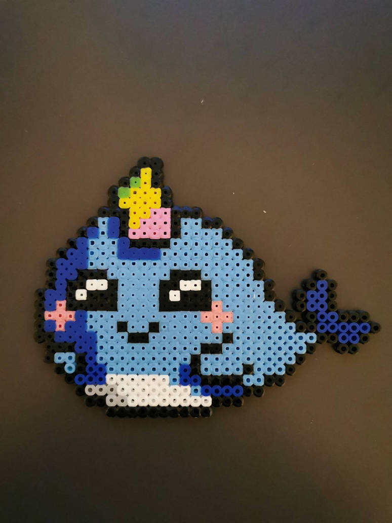 Mini Dolphin Pyssla by hhhhui on DeviantArt
