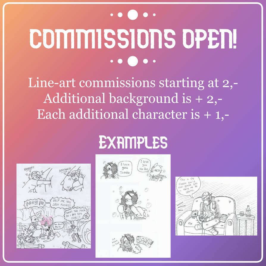 Commit Line Drawing Line-art commissions by brachio20 on DeviantArt