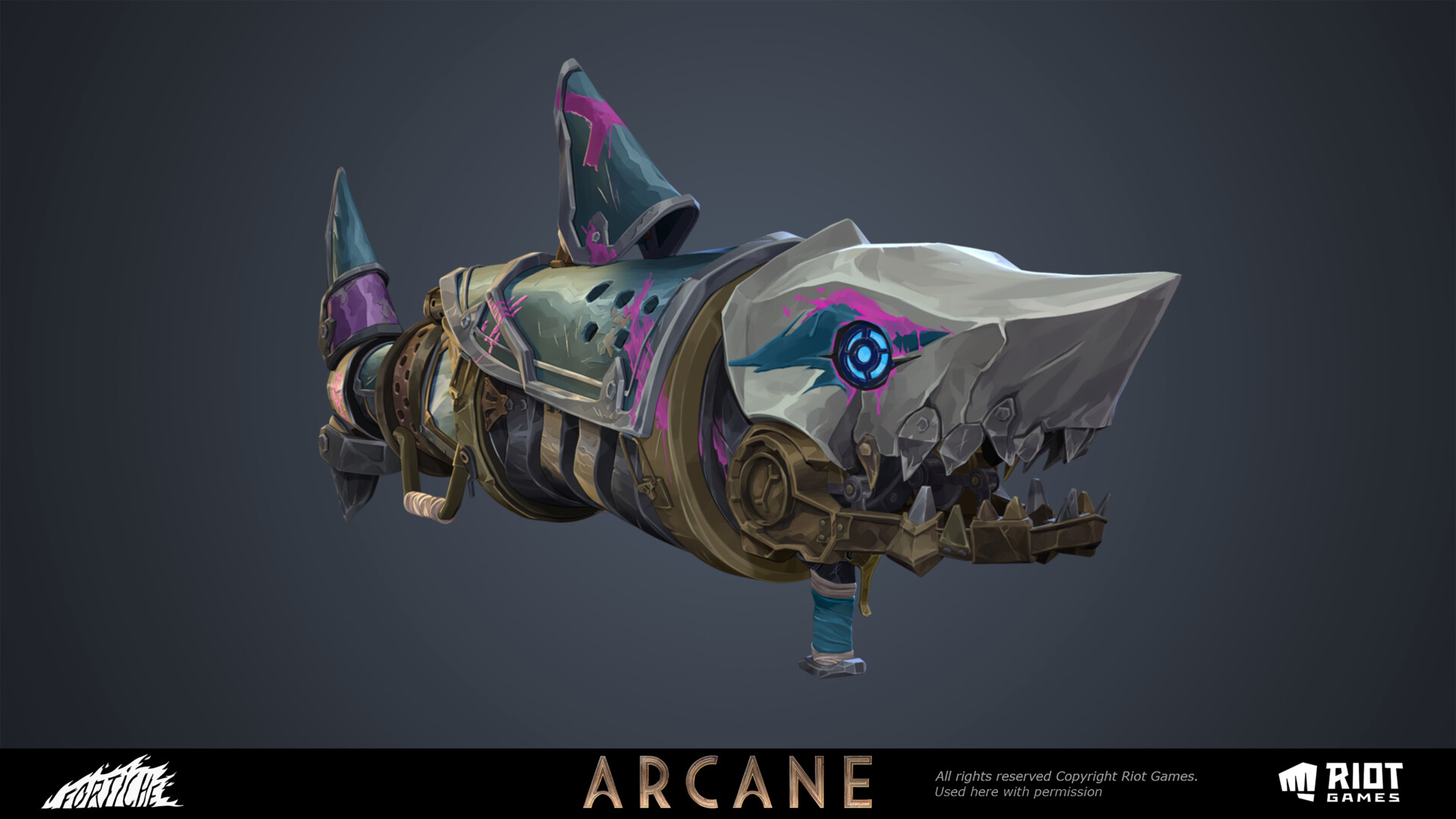 Arcane Jinx FISHBONES BLUEPRINT Arcane Weapon Jinx League of