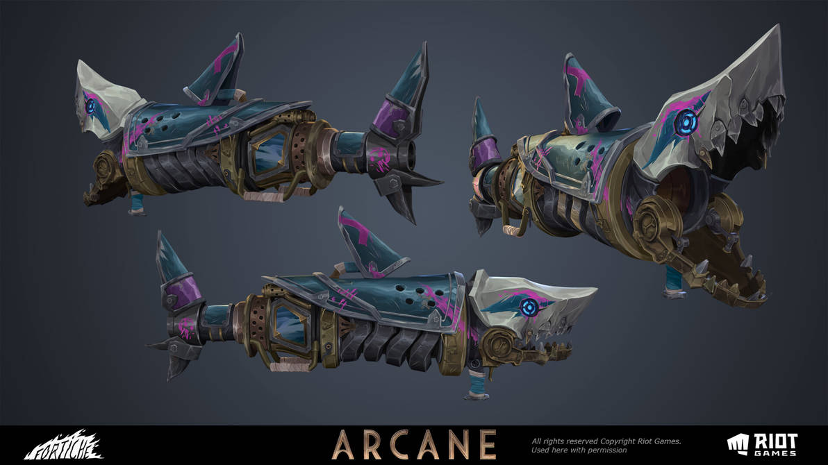 ARCANE: League Of Legends | Fishbones 3d Model by JinxPowder-Pow-Pow on ...