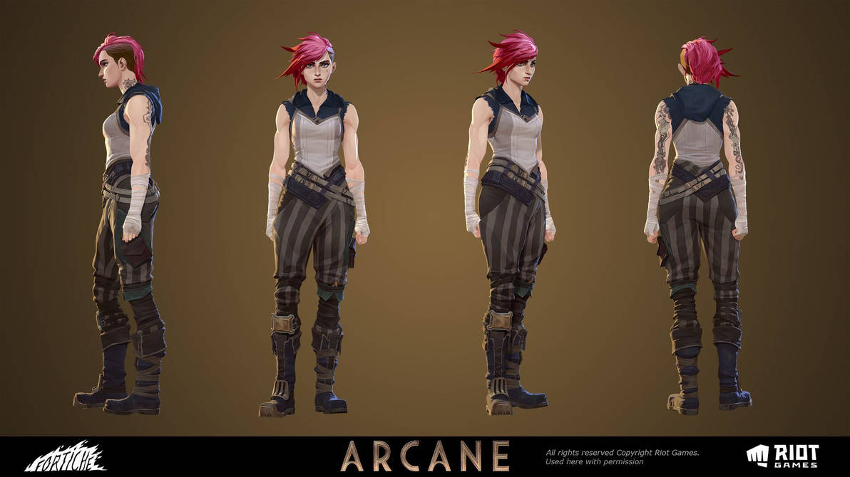 ARCANE: League Of Legends | VI Model 1 by JinxPowder-Pow-Pow on DeviantArt