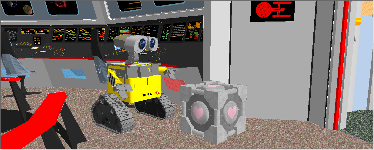 Wall-e meets companion cube