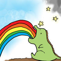 Dinosaur Puking Rainbows