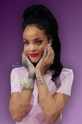 Rihanna Low Poly.