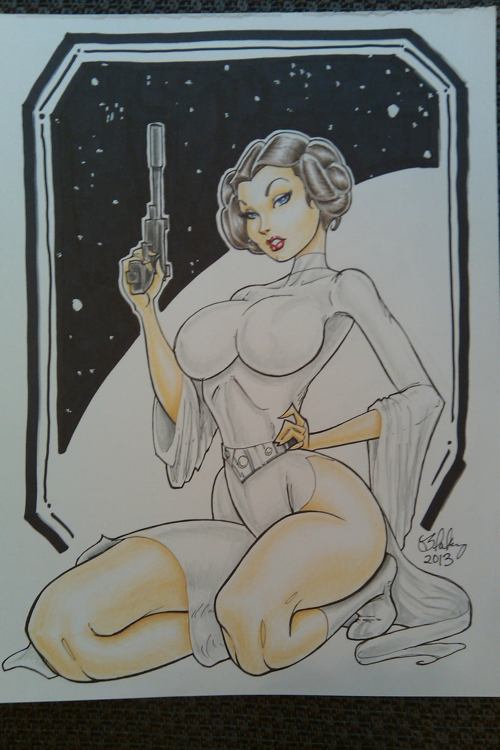 Princess Leia 2 by Cameron Blakey by cameronblakeyart