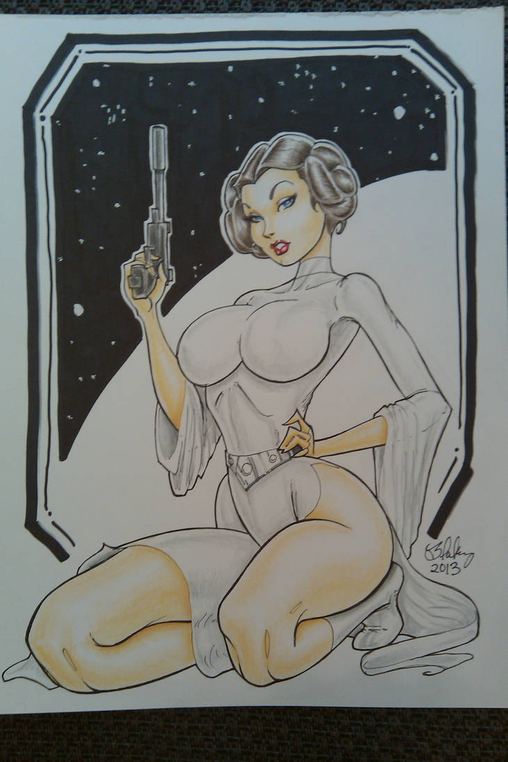 Princess Leia 2 by Cameron Blakey by cameronblakeyart