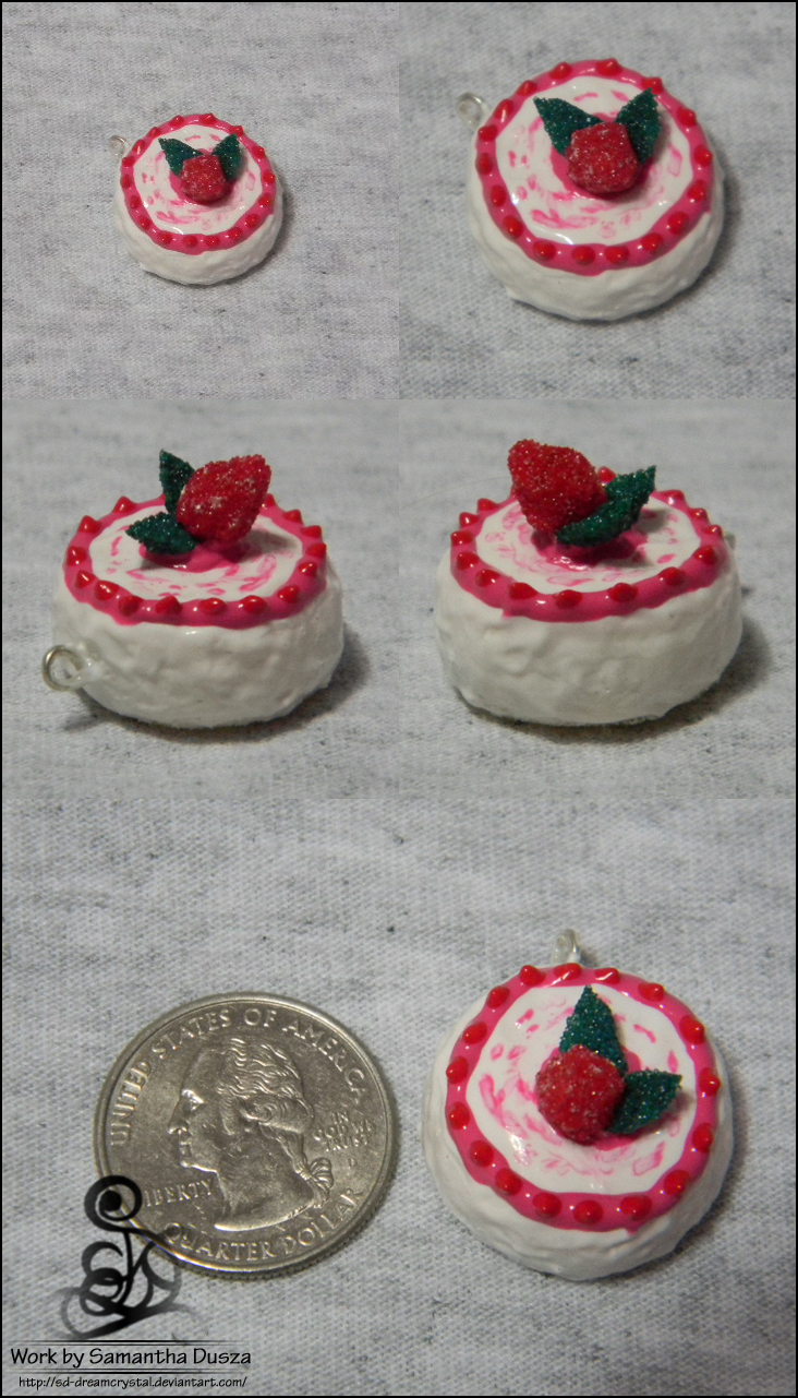 Strawberry... Tart? Squishy Charm Thing