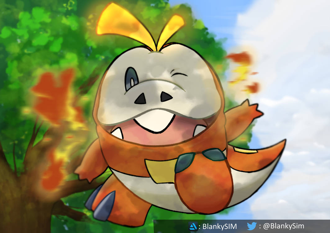Fuecoco by BlankySim on DeviantArt