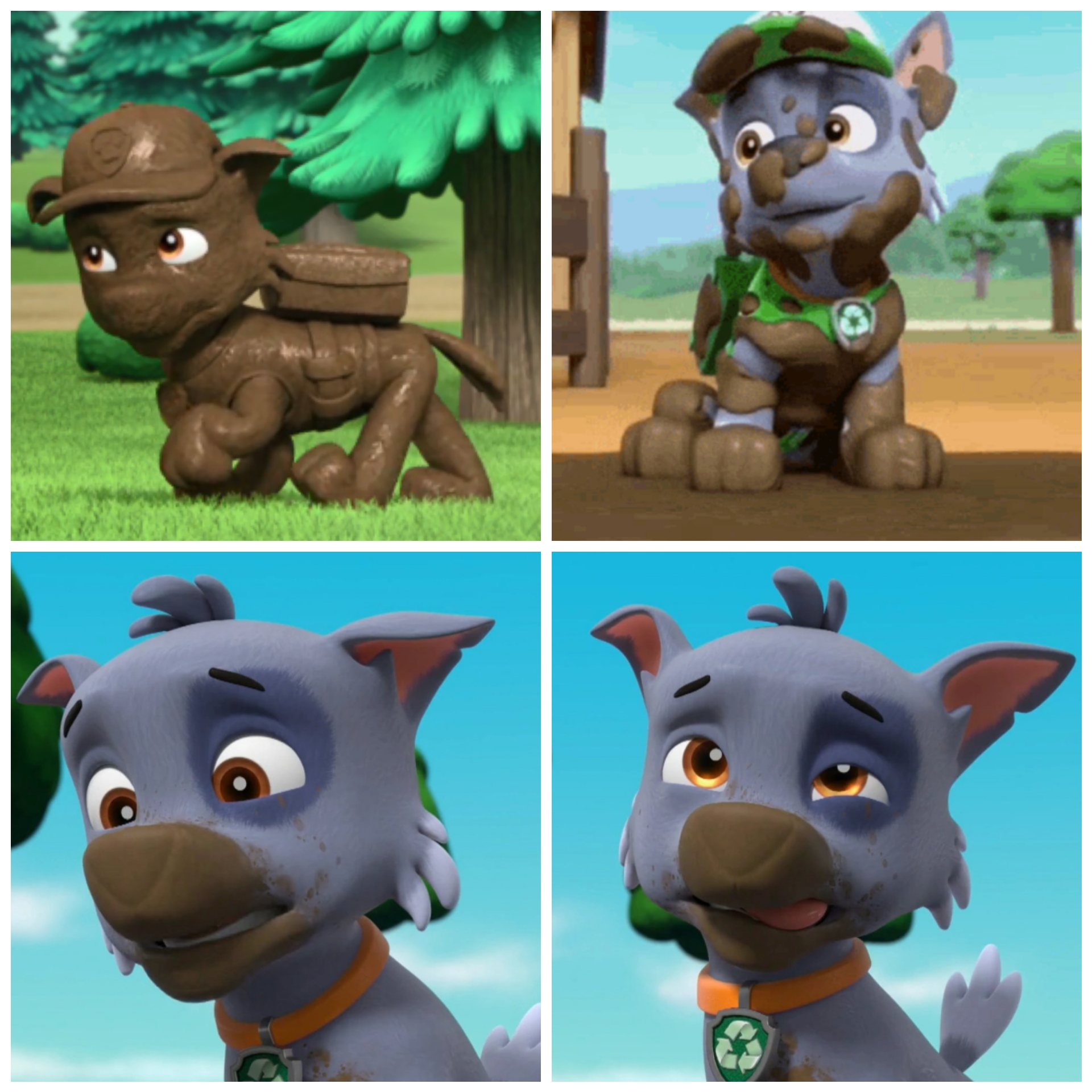 Paw Patrol scenes #1: muddy Rocky by l21fanarts on DeviantArt