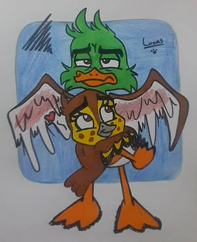 Illumination's Migration: Gwen hugging Dax