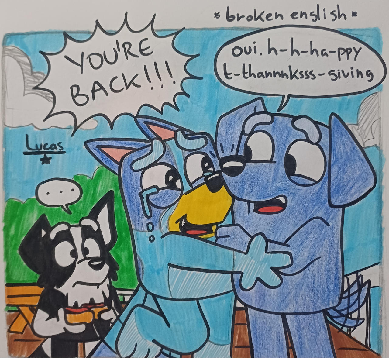 Bluey: Jean Luc comes back (Thanksgiving 2024) by l21fanarts on DeviantArt