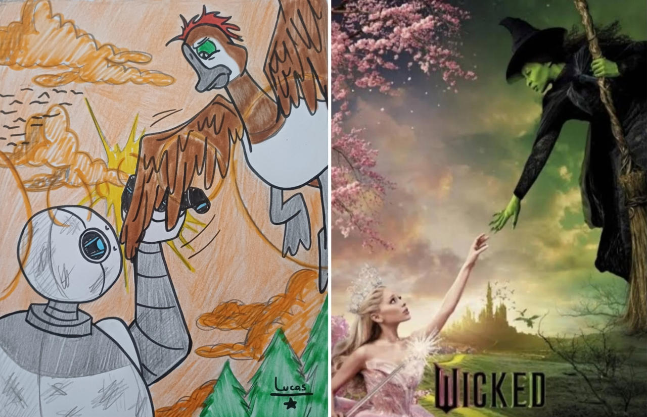 The Wild Robot: Roz and Brightbill (Wicked poster) by l21fanarts on ...