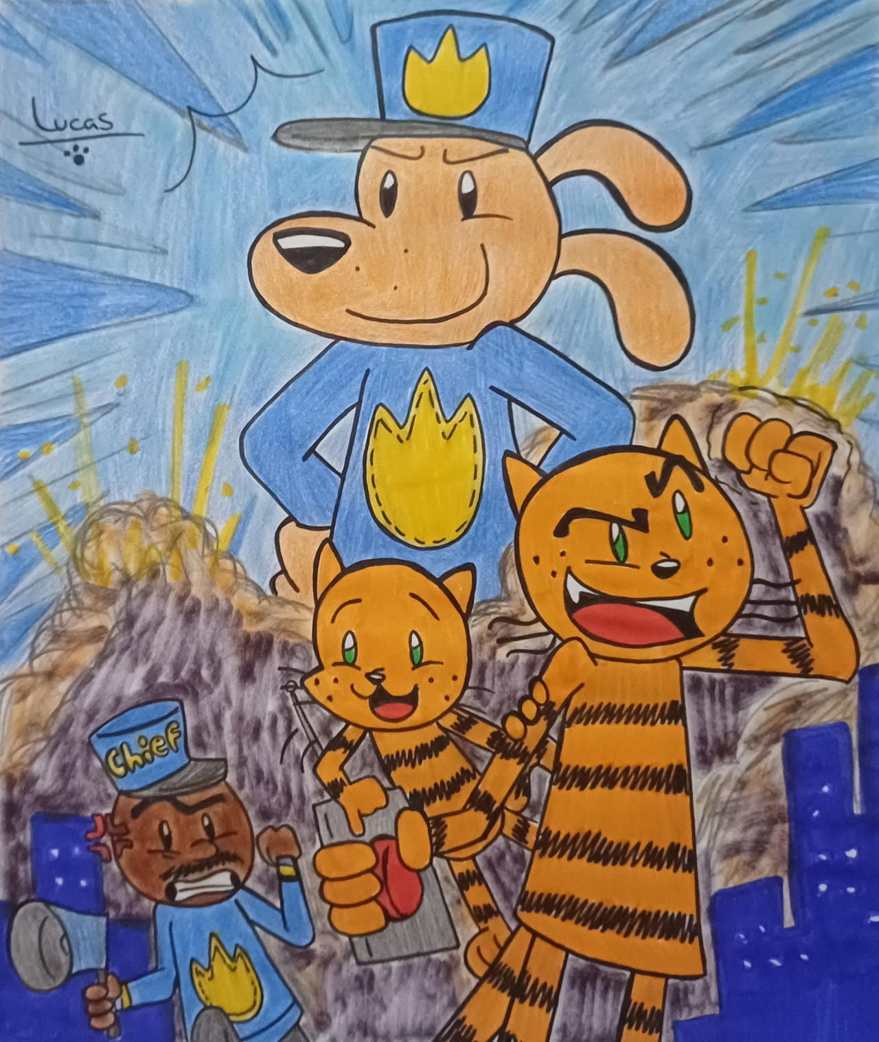Dog Man Ruff Dog Man movie poster redraw (1th anniversary) by l21fanarts on DeviantArt