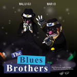 Wario and Waluigi the Blues Brothers
