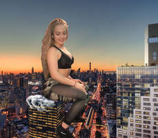 Giantess sitting