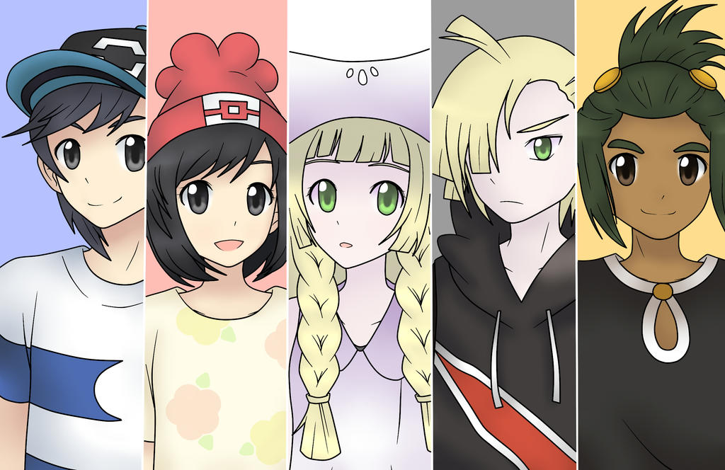 Pokemon Sun and Moon : Characters by GaryGrant on DeviantArt