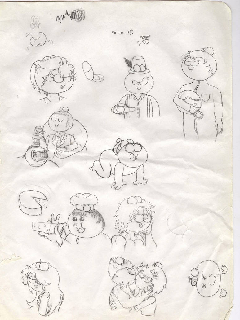 Fictional Ad Sketches by Pumo-Torbernite