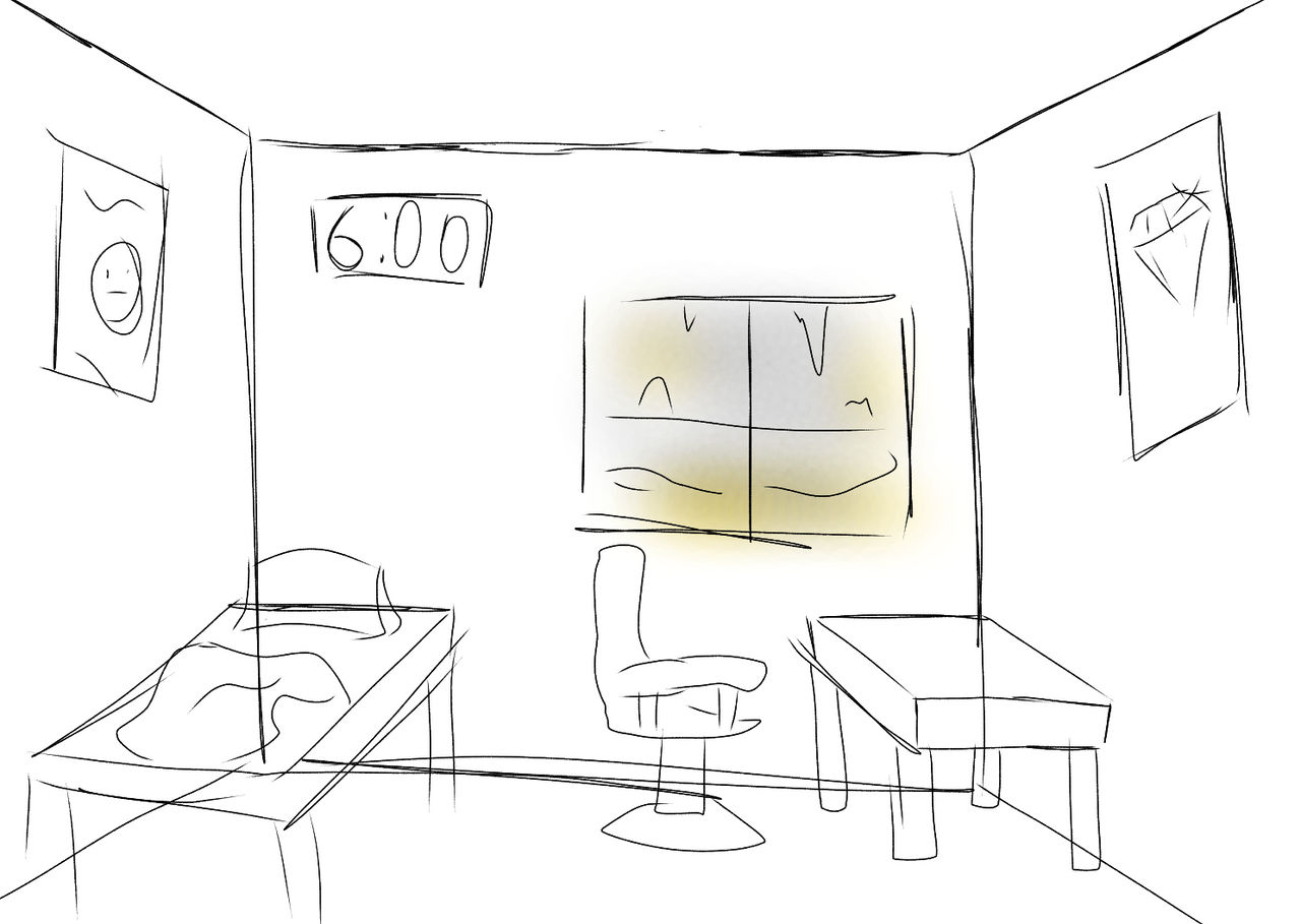 Concept Sketch of Room