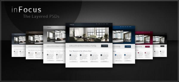 Free PSDs of our inFocus Theme