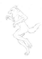 running werewolf outlines