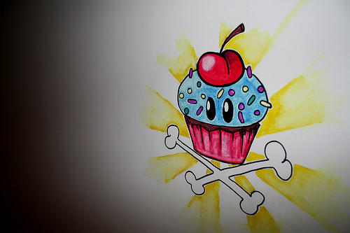 Graffiti Cupcake