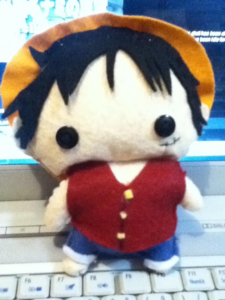 Luffy Plush by DarlingVampiress on DeviantArt