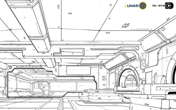 LUNAR station  line art