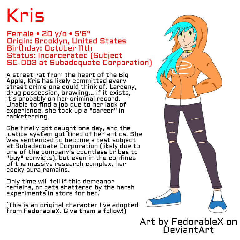 Kris Reference/Lore Sheet by SubadequateArts on DeviantArt