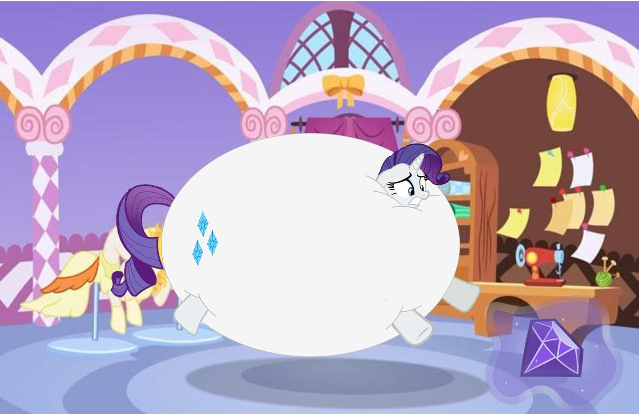 Puffed Rarity Deviantart Balloon Rarity by DanielBros10 on DeviantArt