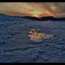 Sunset and ice