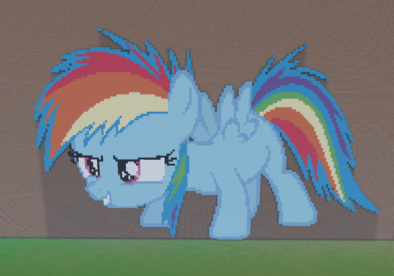 Rainbow Dash Filly Minecraft