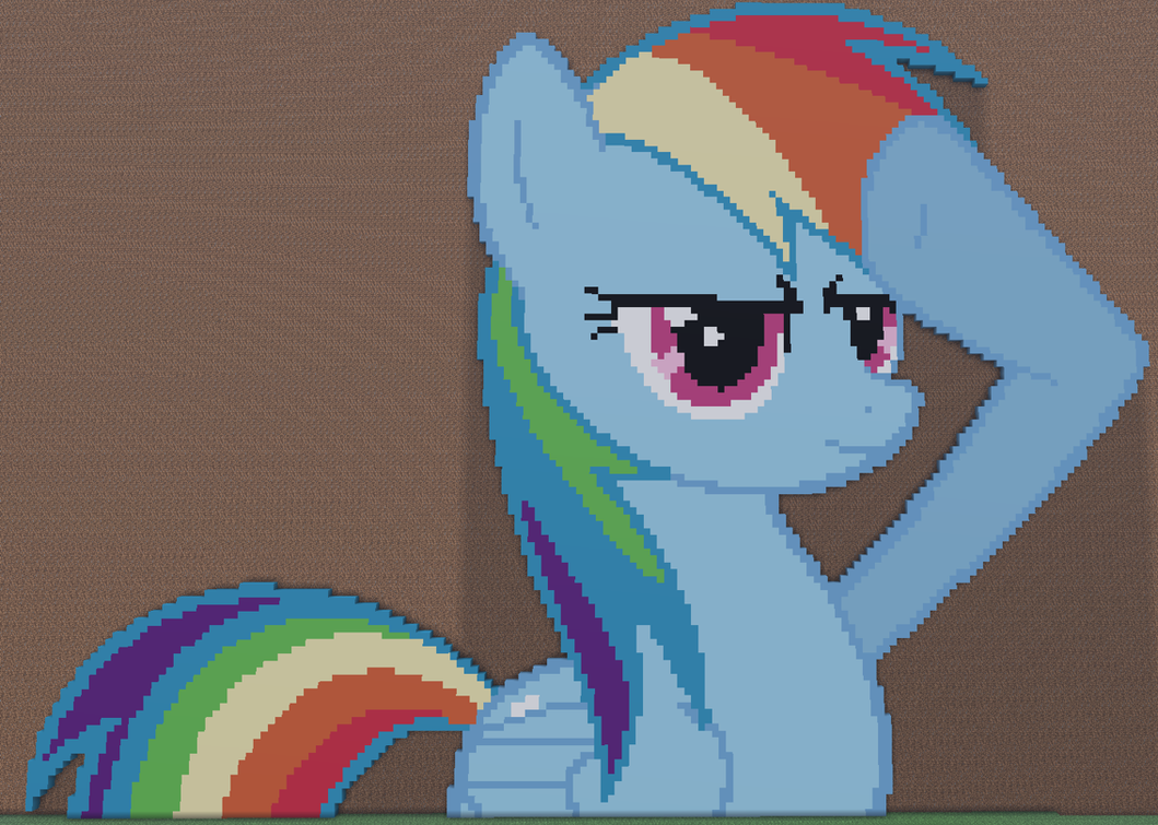 Пиксельная Рейнбоу Дэш