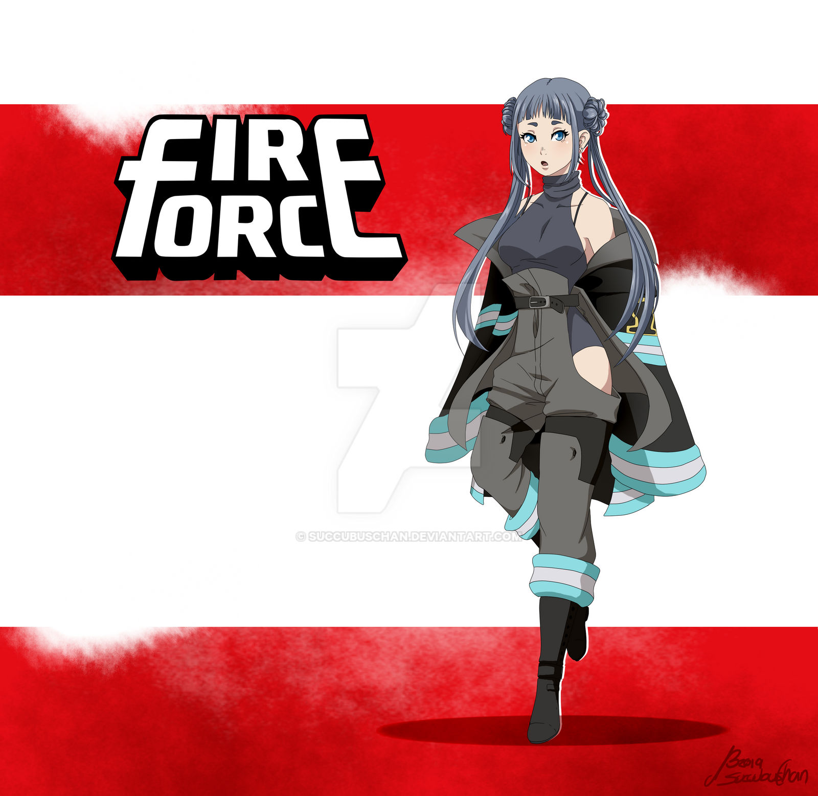 ENS/ Fire Force OC: Kazane Sherman :. by Eien-no-Yoru on DeviantArt