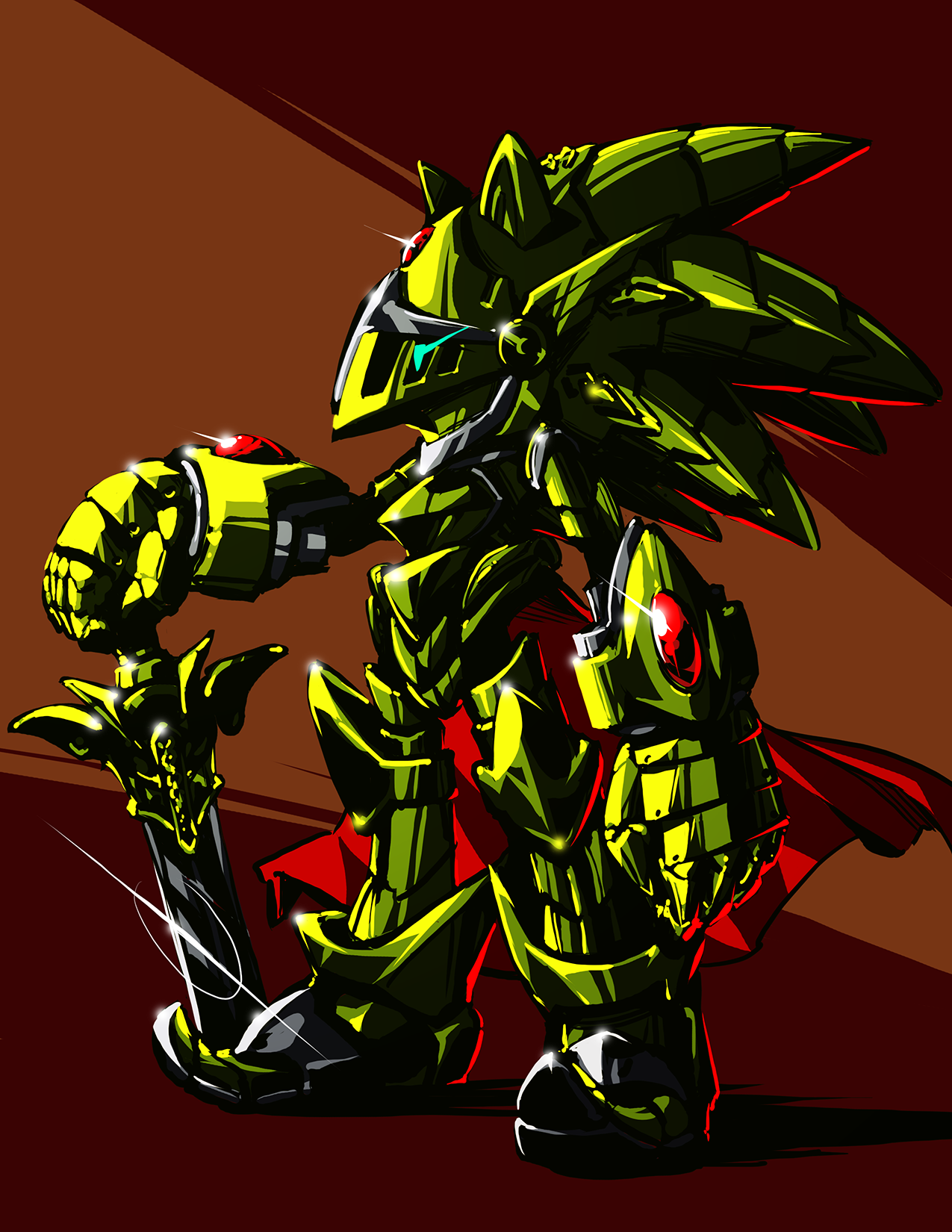 Super Neo Metal Sonic by cybervader311 on DeviantArt