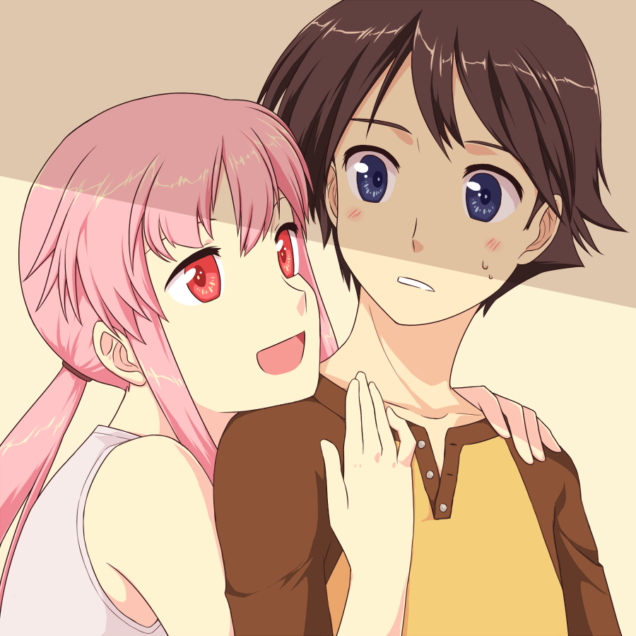 Gasai Yuno, Yuki / Yukiteru Amano - Mirai Nikki / The future diary