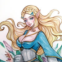 Princess Zelda (The legend of Zelda) by BlackFurya
