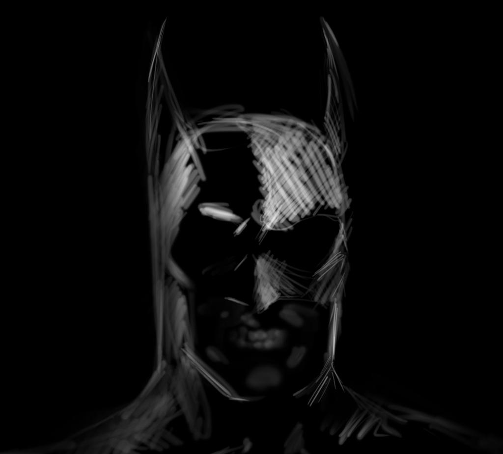 Batman (daily sketch) by theELFknownasErinlee on DeviantArt