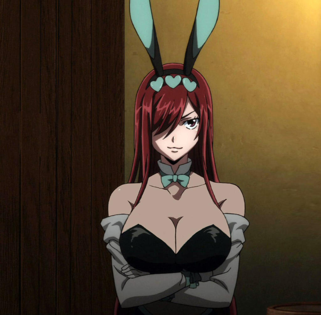 Erza bunny outfit - Dragon Cry.
