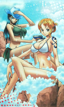 Nami and Nico - Sexy bikini