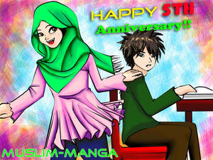 Muslim Manga CONTEST SUBMISSION 5th Anniversary by Rye-Rahym