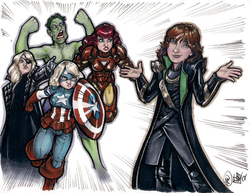 Avengers Family NYCC 2012