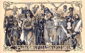 Women of Marvel and DC: Copic marker