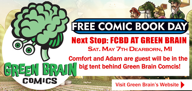 Comfort and Adam Green Brain Comics FCBD 2016